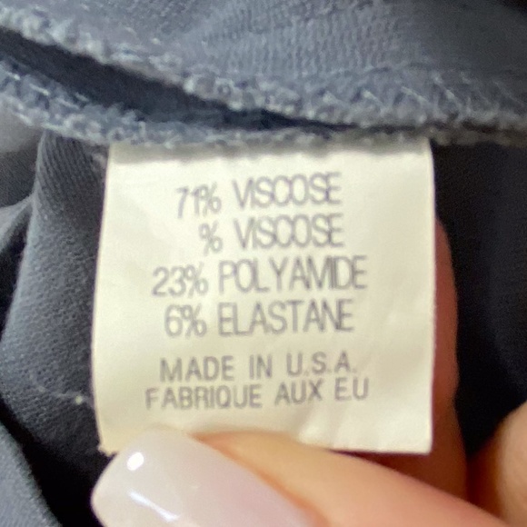 THEORY Jersey Dress grey-neon yellow color block 6 - Picture 6 of 8